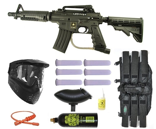 US Army Alpha Tactical paintball gun set